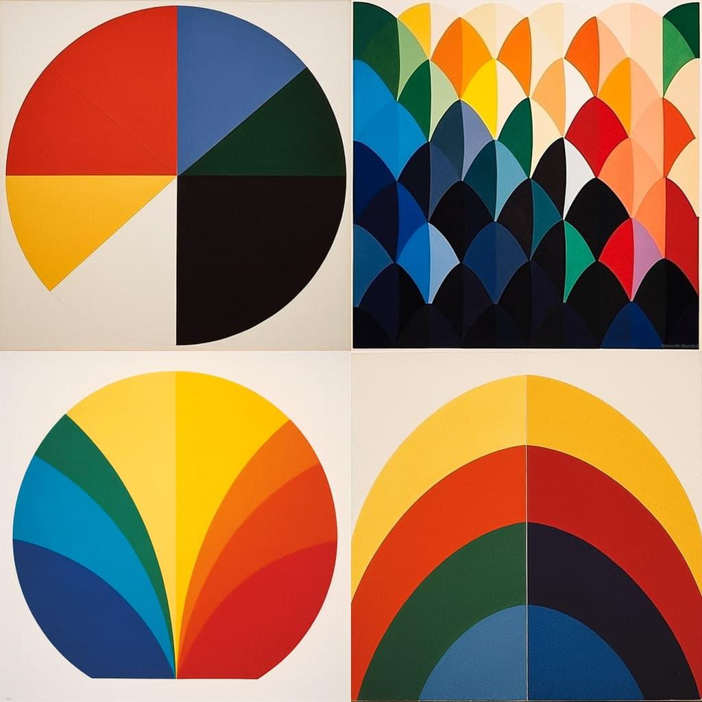Ellsworth Kelly style, Midjourney V5.1, render 1 of 4