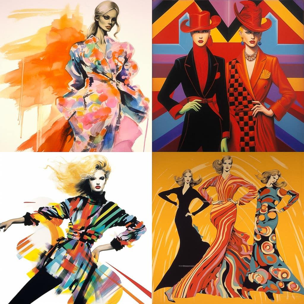 Emanuel Ungaro style, Midjourney V5.1, render 1 of 4
