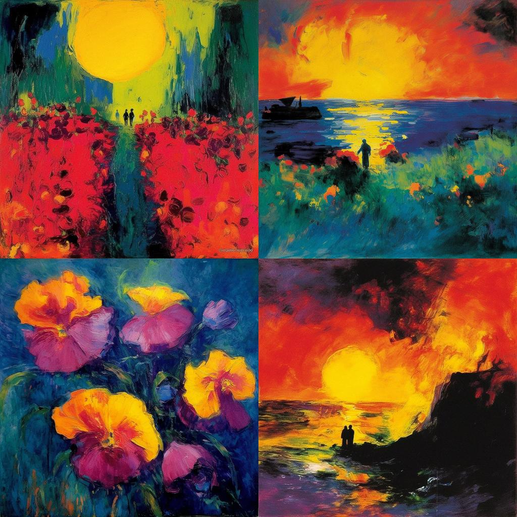 Emil Nolde style, Midjourney V5.1, render 1 of 4