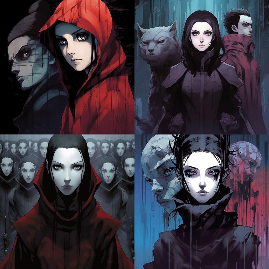 Ergo Proxy style, Midjourney V5.1, render 1 of 4