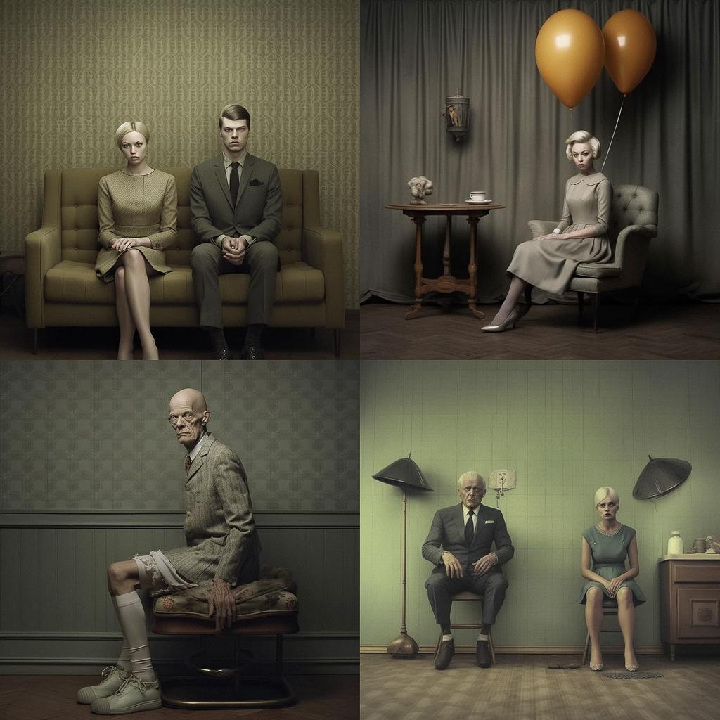 Erwin Olaf style, Midjourney V5.1, render 1 of 4