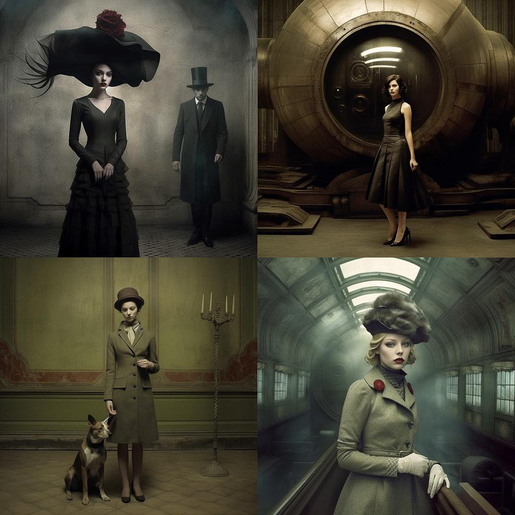 Eugenio Recuenco style, Midjourney V5.1, render 1 of 4