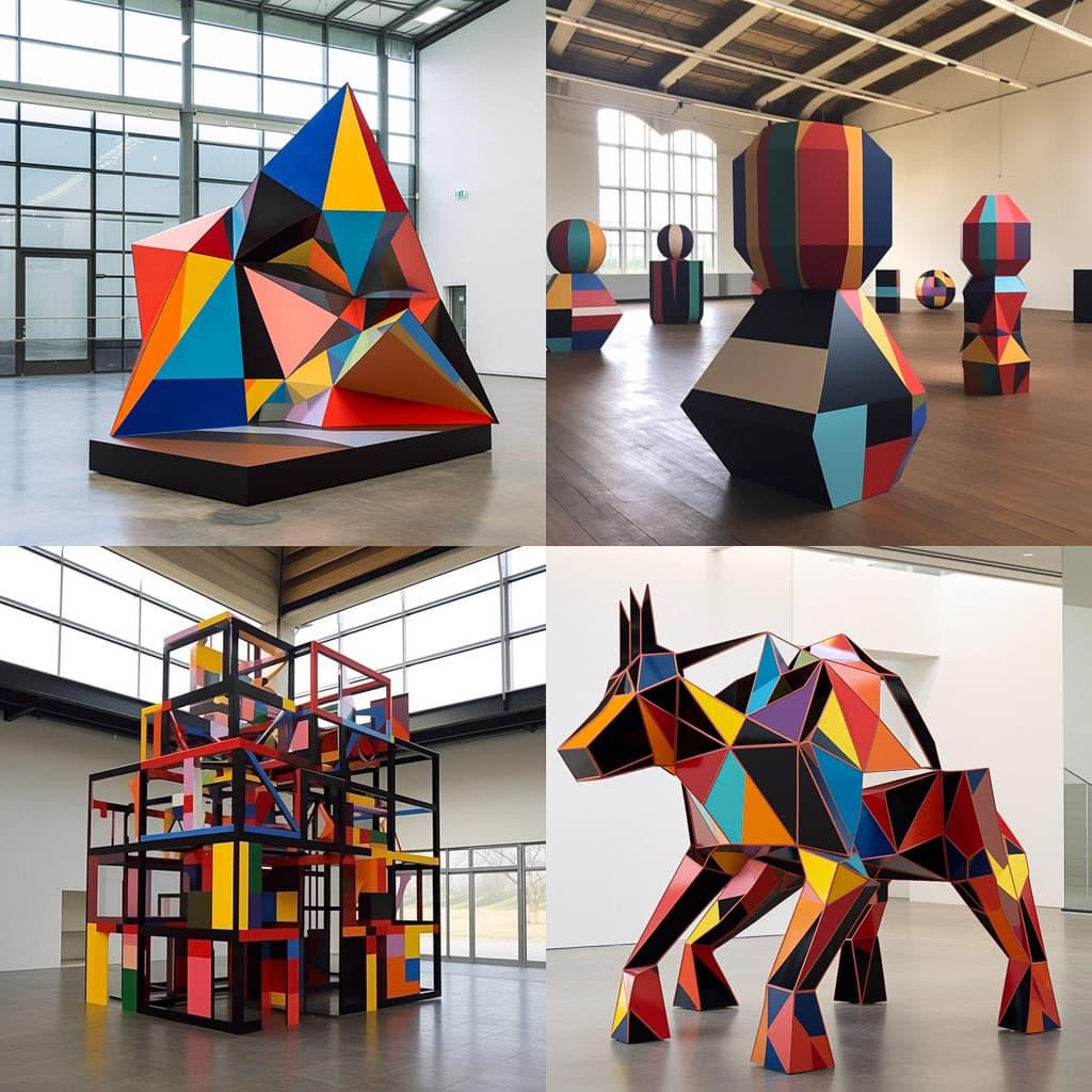 Eva Rothschild style, Midjourney V5.1, render 1 of 4