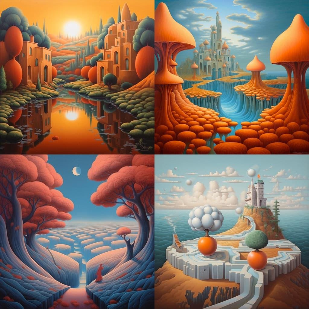 Evgeni Gordiets style, Midjourney V5.1, render 1 of 4