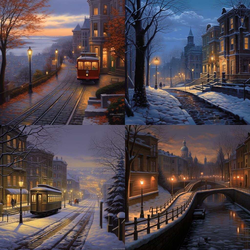Evgeny Lushpin style, Midjourney V5.1, render 1 of 4
