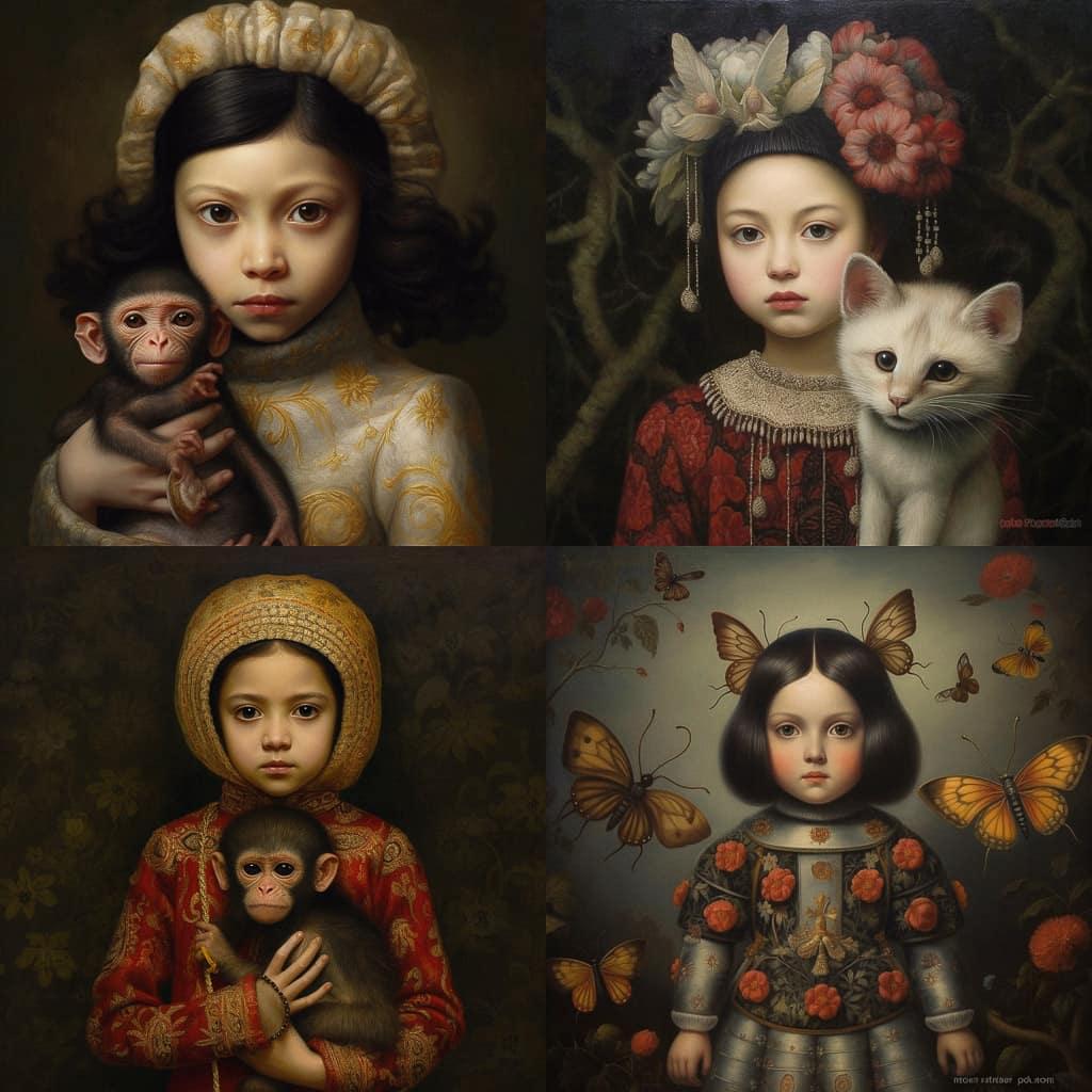 Fatima Ronquillo style, Midjourney V5.1, render 1 of 4