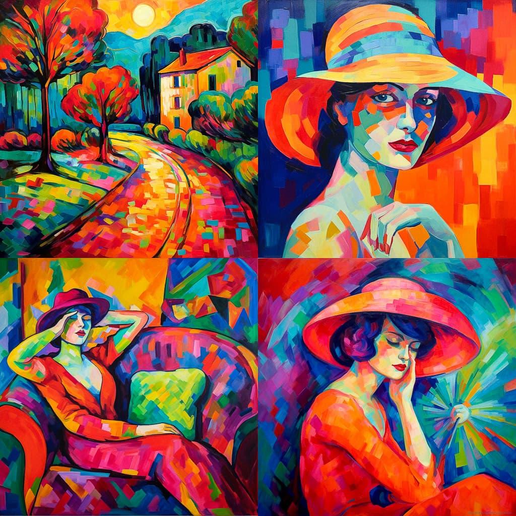 Fauvism style, Midjourney V5.1, render 1 of 4