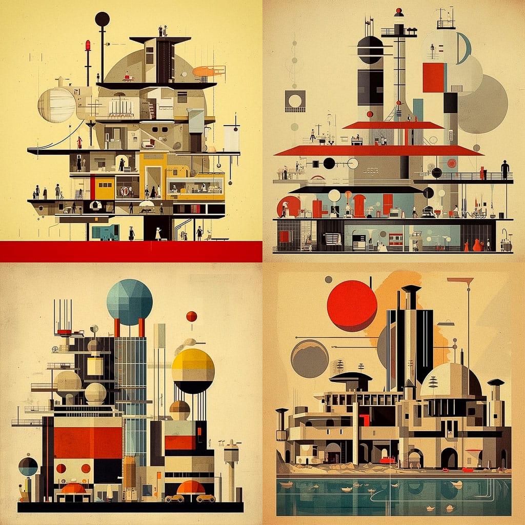 Federico Babina style, Midjourney V5.1, render 1 of 4