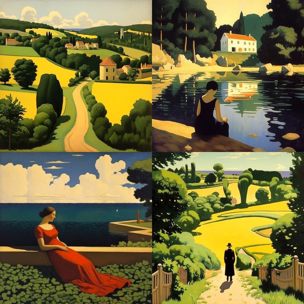 Felix Vallotton style, Midjourney V5.1, render 1 of 4