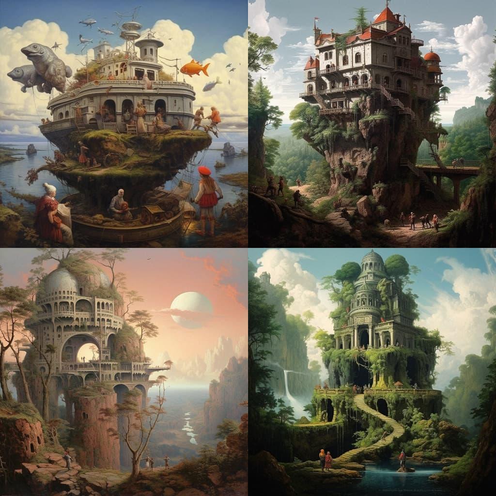 Ferdinand Knab style, Midjourney V5.1, render 1 of 4