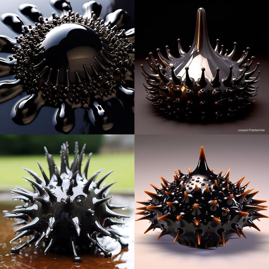 Ferrofluid style, Midjourney V5.1, render 1 of 4