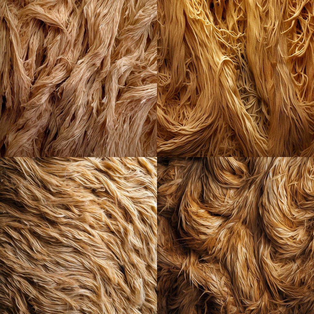 Fibrous texture style, Midjourney V5.1, render 1 of 4