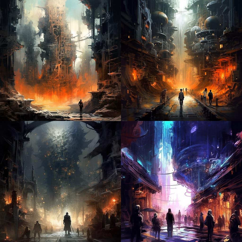 Finnian MacManus style, Midjourney V5.1, render 1 of 4