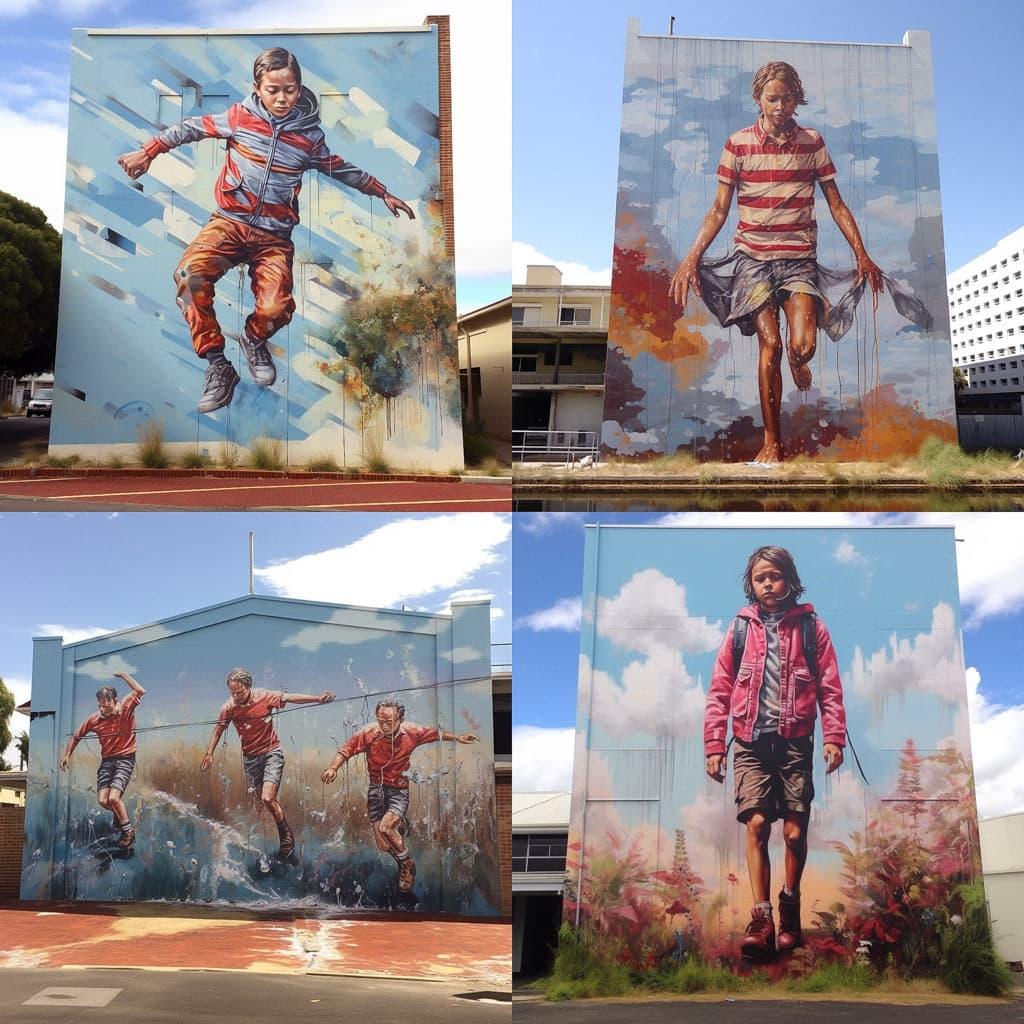 Fintan Magee style, Midjourney V5.1, render 1 of 4