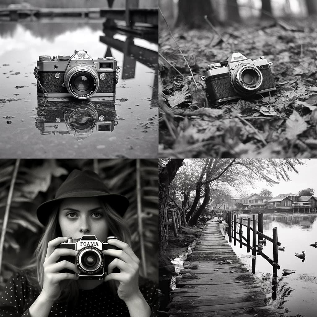 Fomapan 400 style, Midjourney V5.1, render 1 of 4