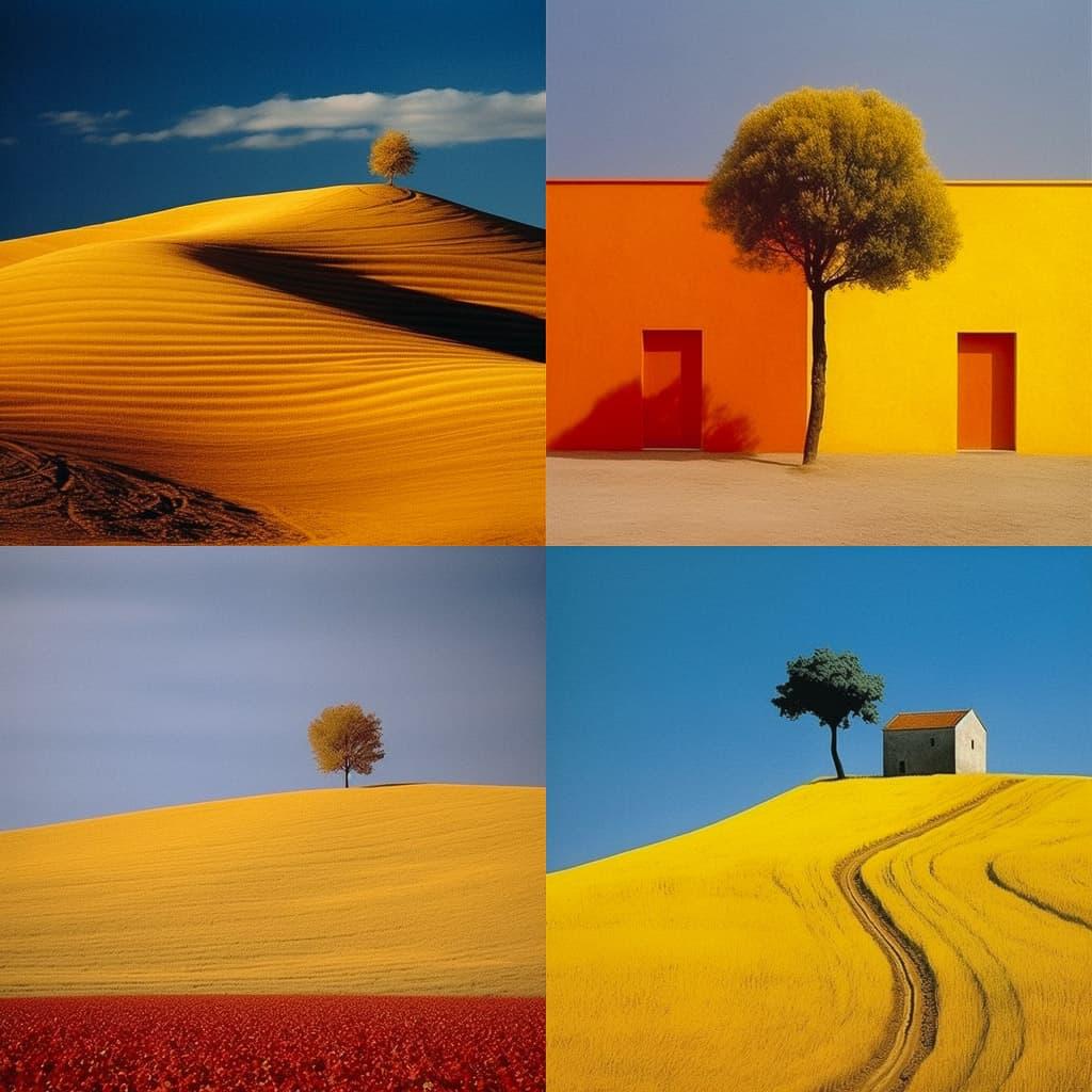 Franco Fontana style, Midjourney V5.1, render 1 of 4