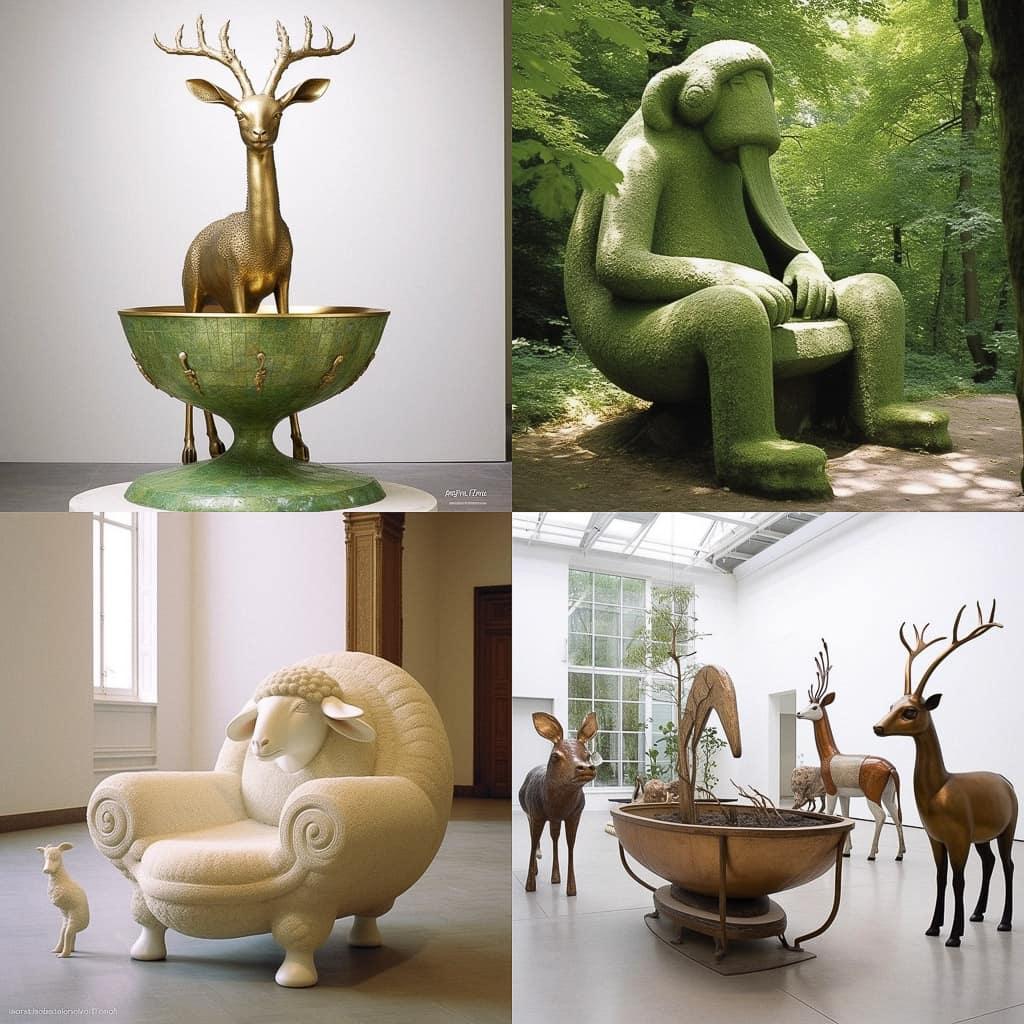 Francois-Xavier Lalanne style, Midjourney V5.1, render 1 of 4