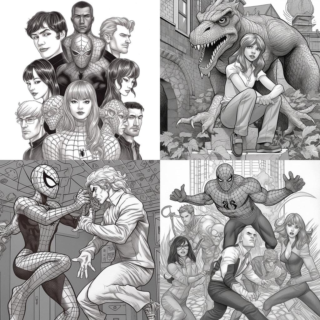 Frank Cho style, Midjourney V5.1, render 1 of 4