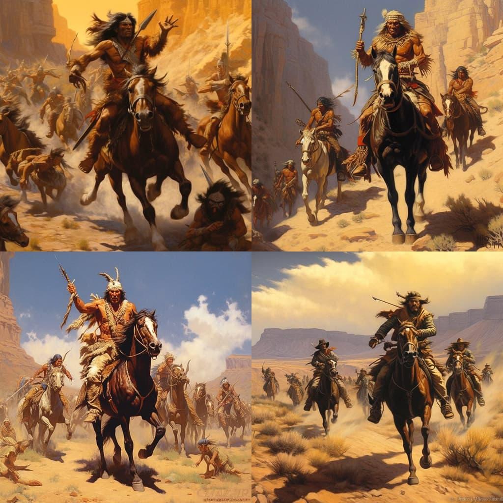 Frank McCarthy style, Midjourney V5.1, render 1 of 4