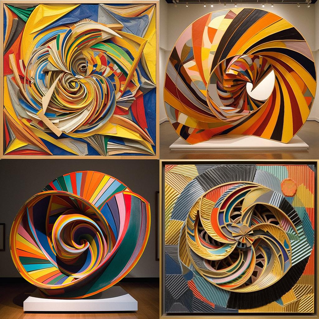 Frank Stella style, Midjourney V5.1, render 1 of 4