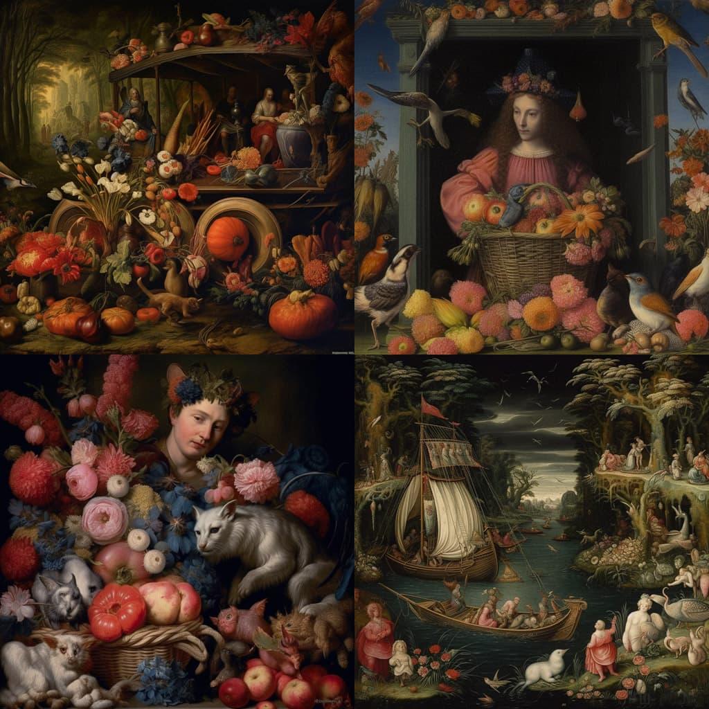 Frans Floris style, Midjourney V5.1, render 1 of 4