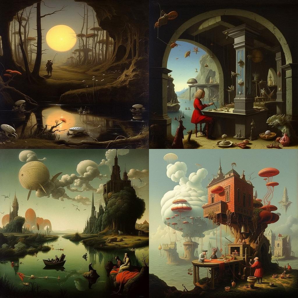Franz Sedlacek style, Midjourney V5.1, render 1 of 4