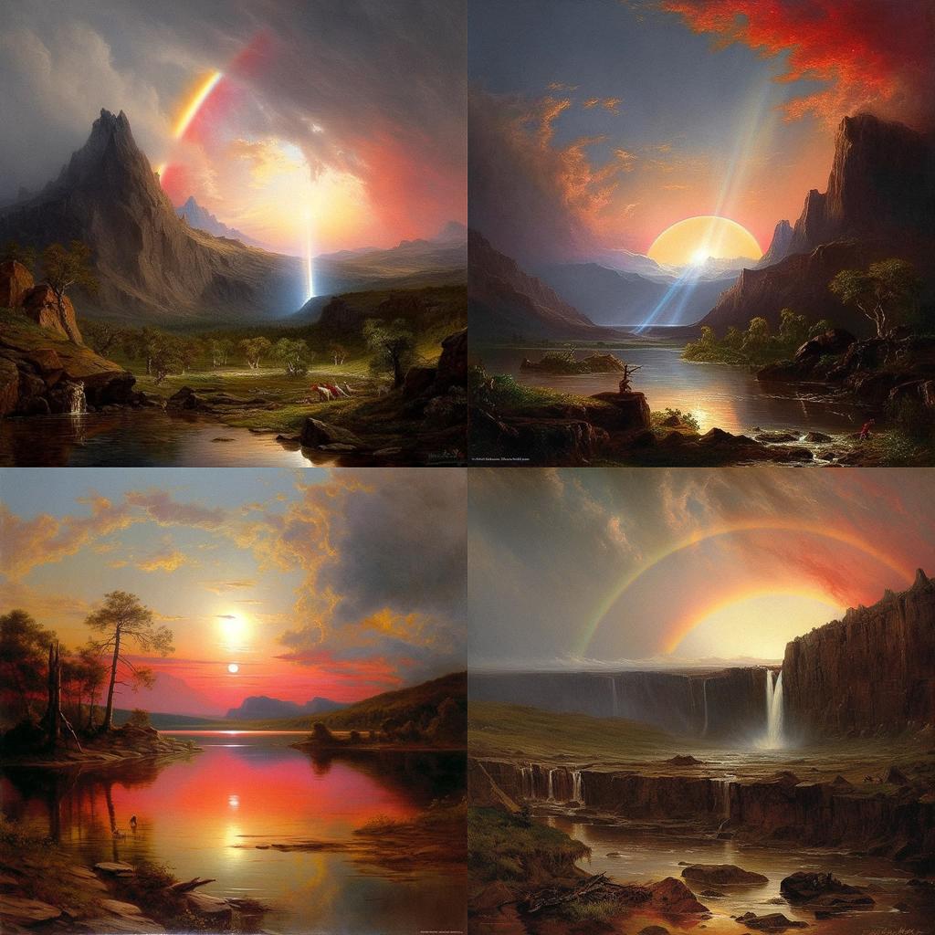 Frederic Edwin Church style, Midjourney V5.1, render 1 of 4
