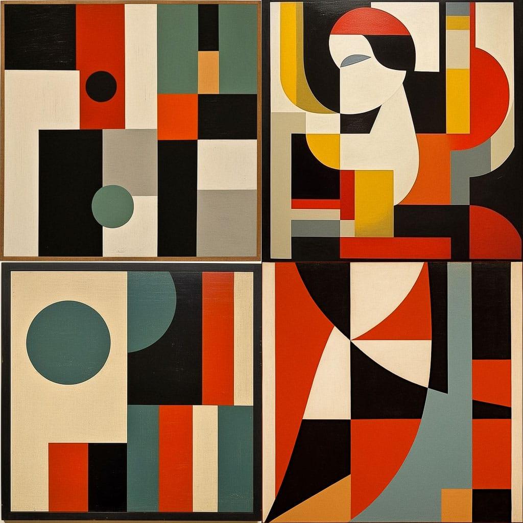 Frederick Hammersley style, Midjourney V5.1, render 1 of 4