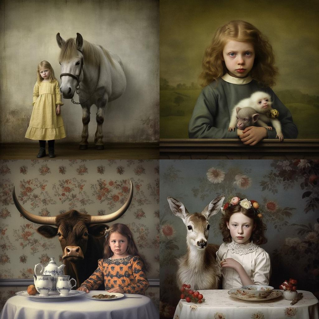 Frieke Janssens style, Midjourney V5.1, render 1 of 4