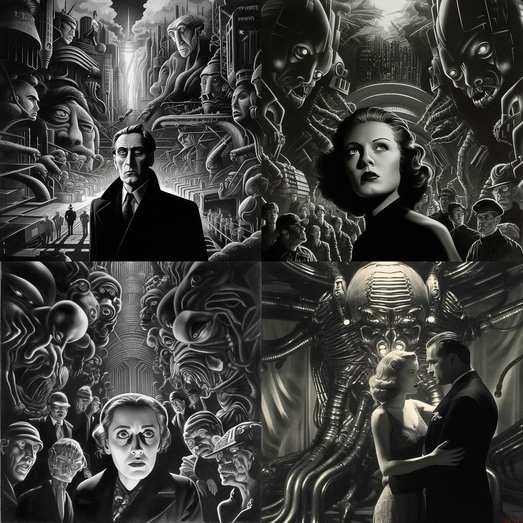 Fritz Lang style, Midjourney V5.1, render 1 of 4