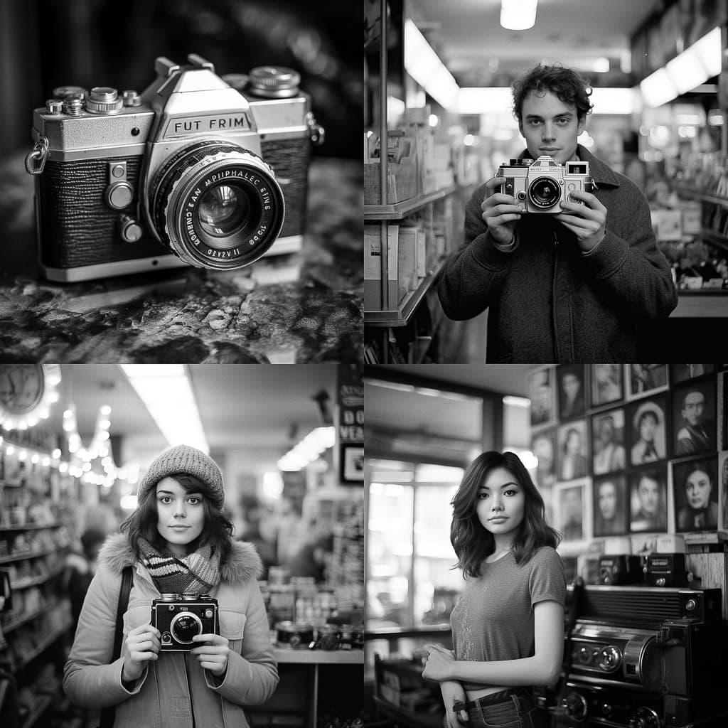 Fujifilm Neopan 100 style, Midjourney V5.1, render 1 of 4