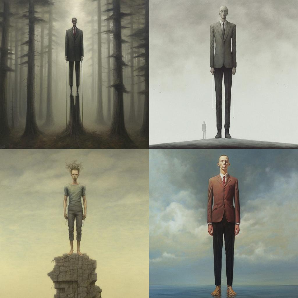 Full body-height view style, Midjourney V5.1, render 1 of 4