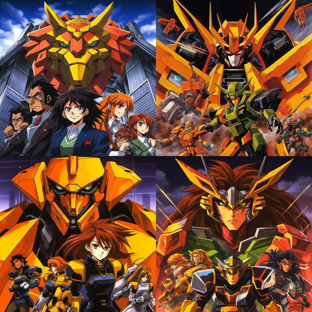GaoGaiGar style, Midjourney V5.1, render 1 of 4