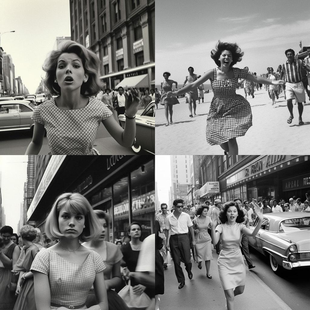 Garry Winogrand style, Midjourney V5.1, render 1 of 4