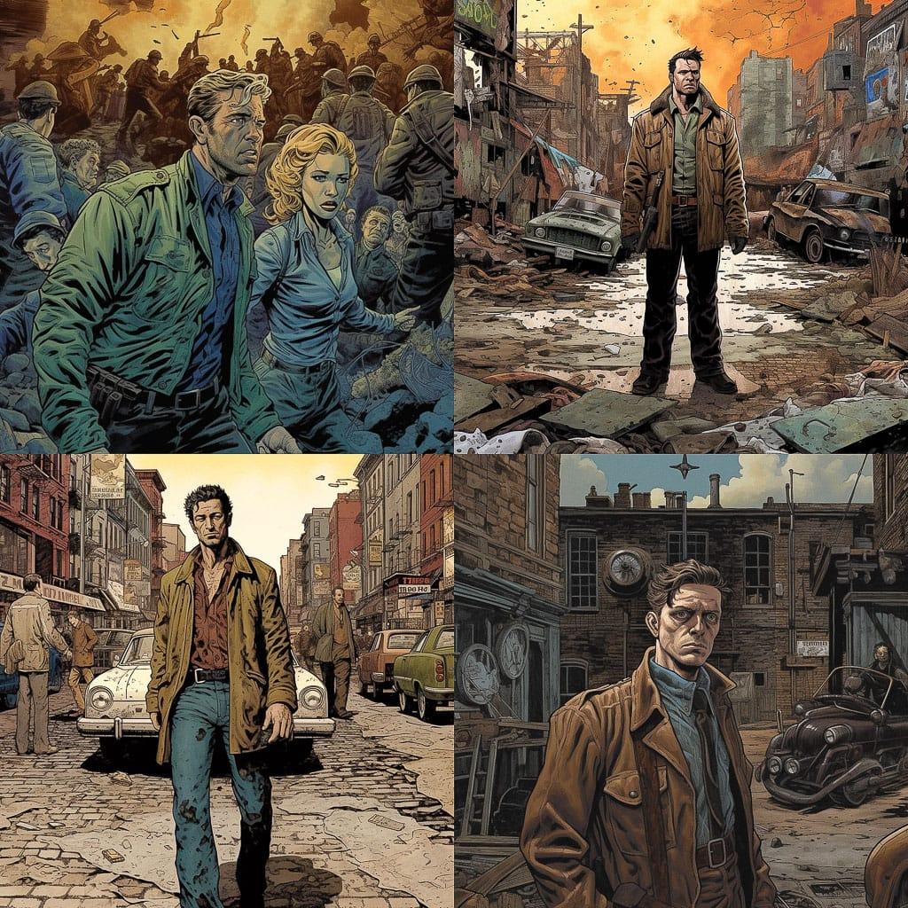 Garth Ennis style, Midjourney V5.1, render 1 of 4