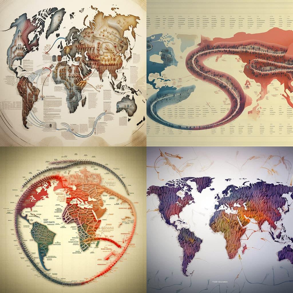 Genetic map style, Midjourney V5.1, render 1 of 4