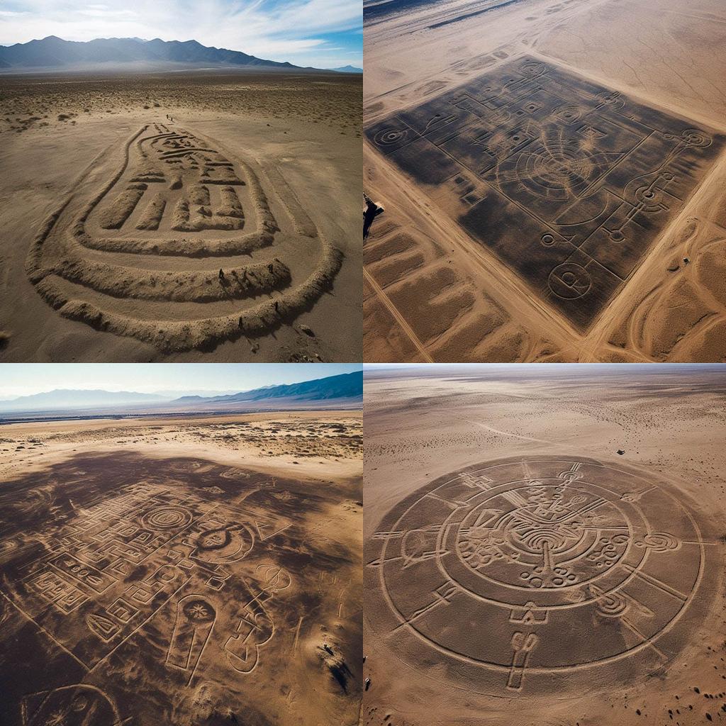 Geoglyph style, Midjourney V5.1, render 1 of 4