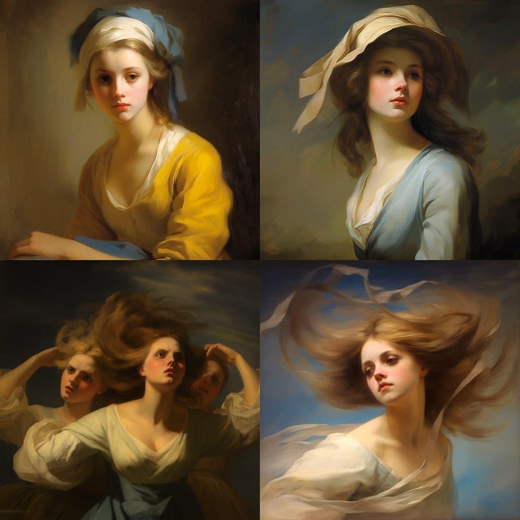 George Romney style, Midjourney V5.1, render 1 of 4