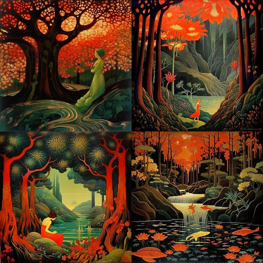 Georges Lacombe style, Midjourney V5.1, render 1 of 4