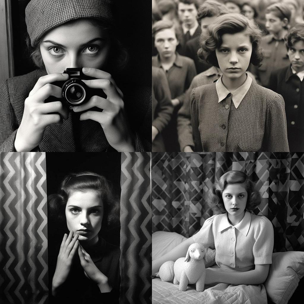 Gerda Taro style, Midjourney V5.1, render 1 of 4