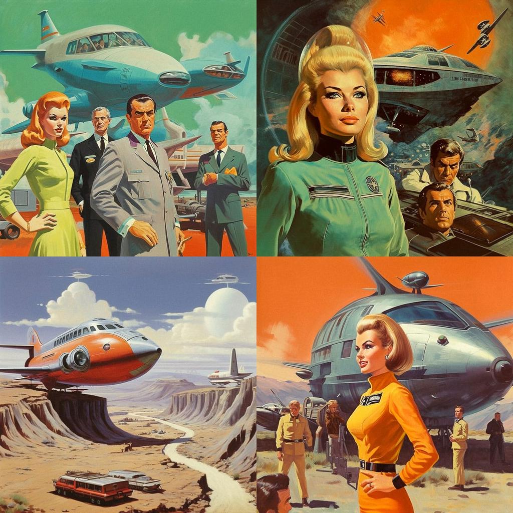 Gerry Anderson style, Midjourney V5.1, render 1 of 4