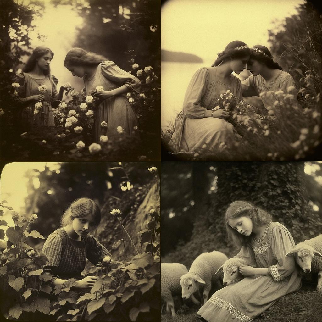 Gertrude Kasebier style, Midjourney V5.1, render 1 of 4