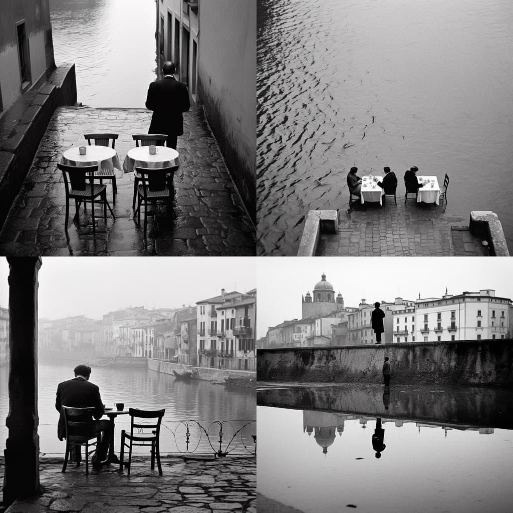 Gianni Berengo Gardin style, Midjourney V5.1, render 1 of 4