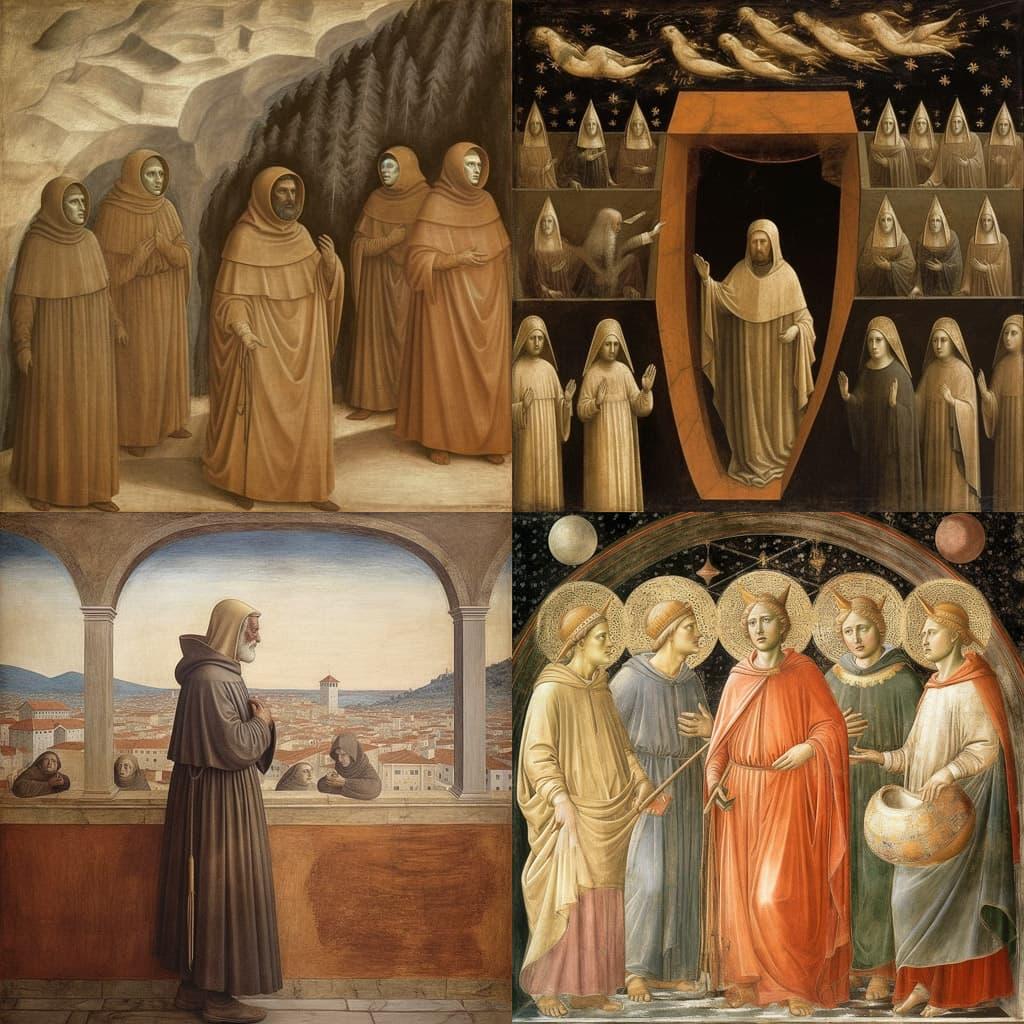 Giotto style, Midjourney V5.1, render 1 of 4