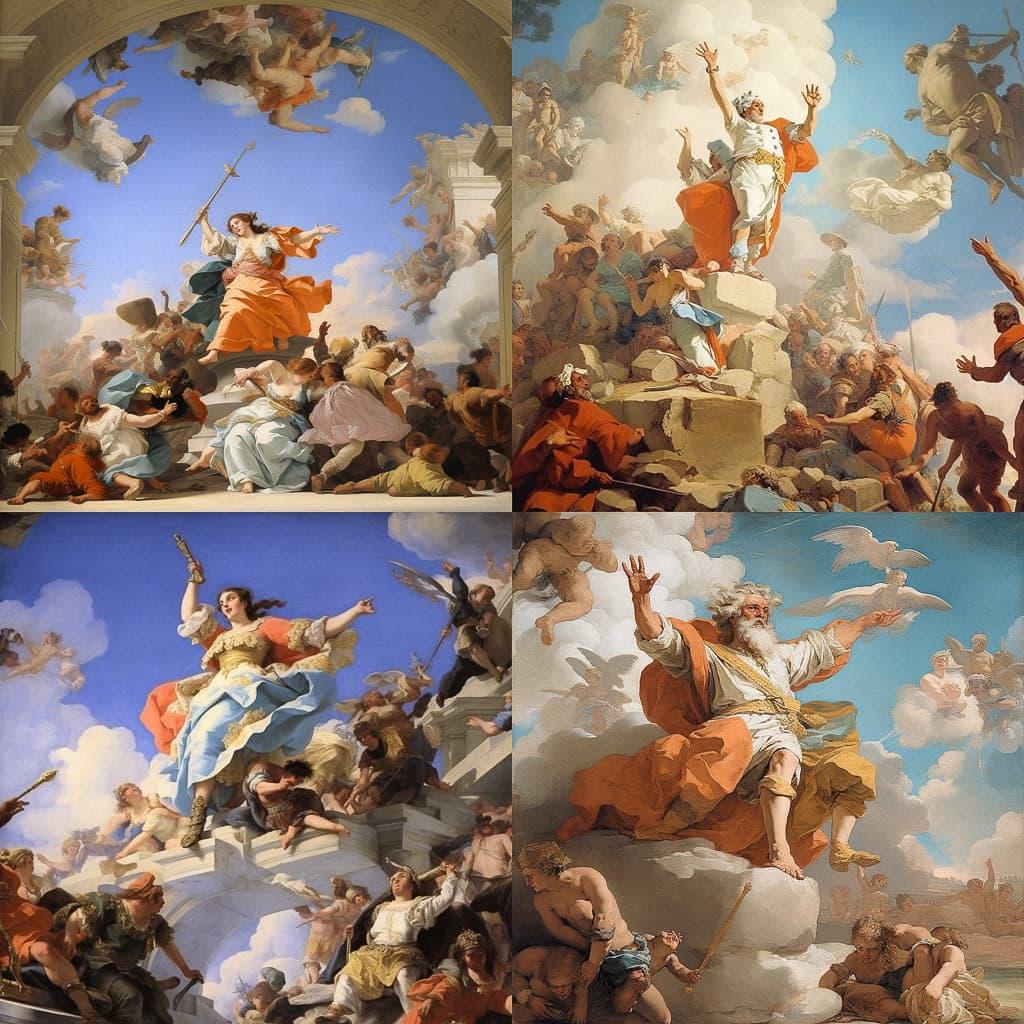 Giovanni Domenico Tiepolo style, Midjourney V5.1, render 1 of 4