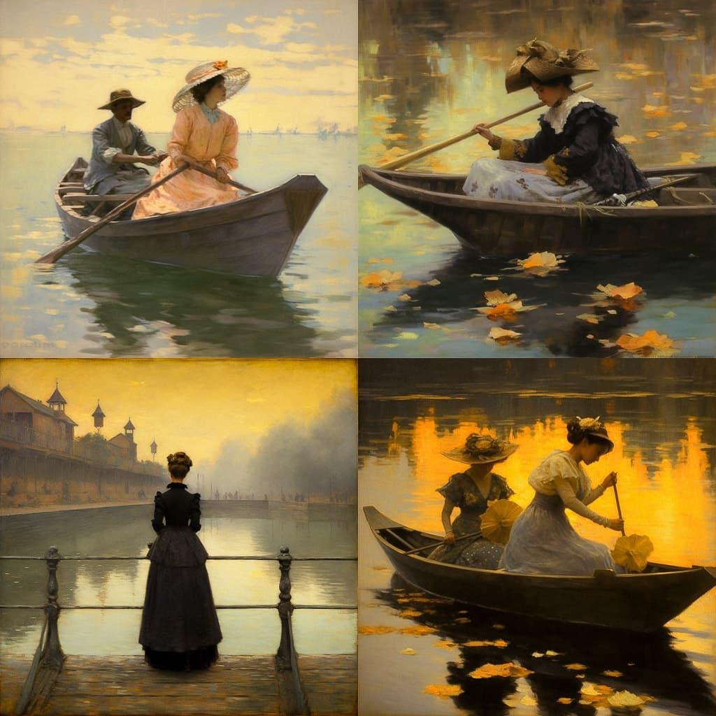 Giuseppe de Nittis style, Midjourney V5.1, render 1 of 4