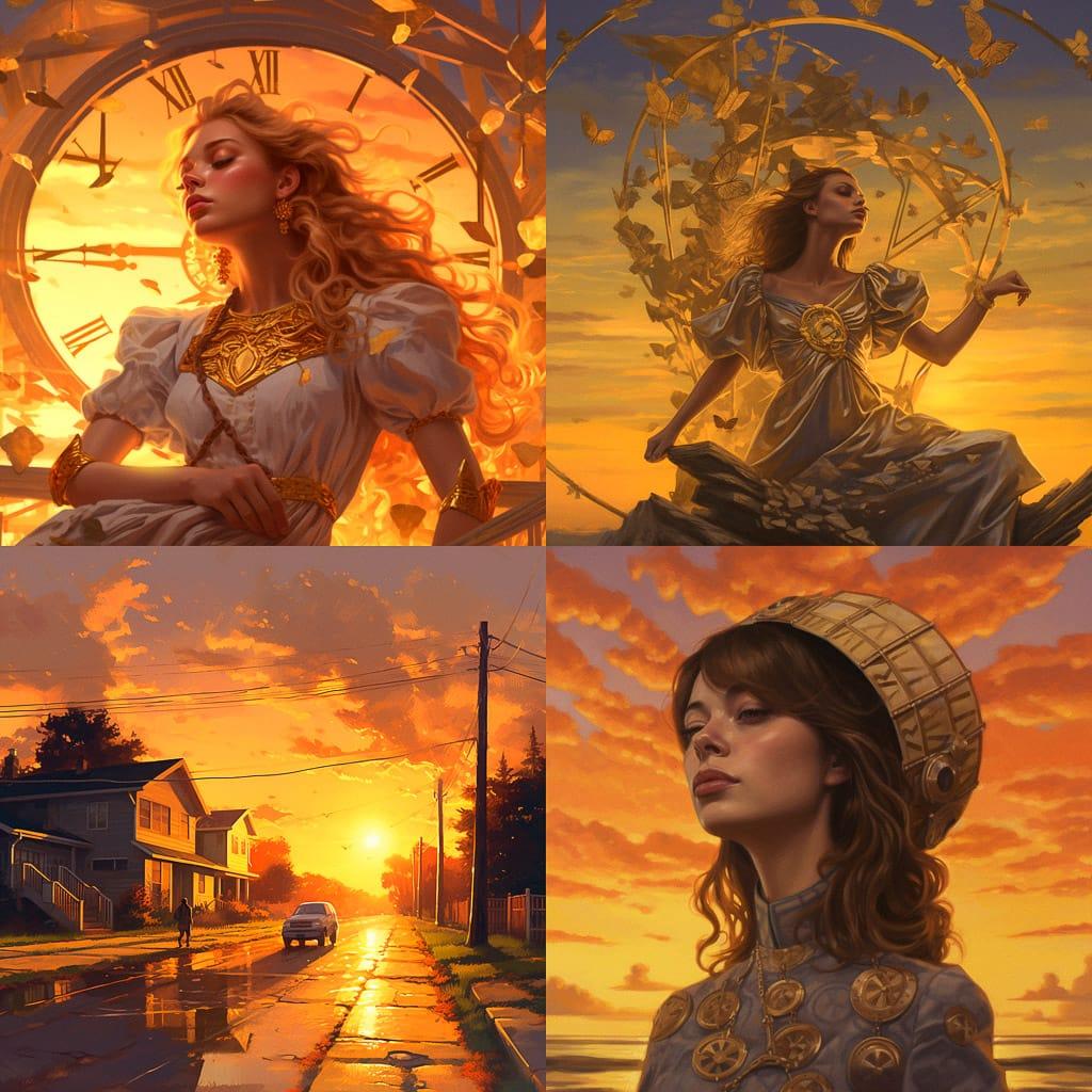 Golden hour style, Midjourney V5.1, render 1 of 4