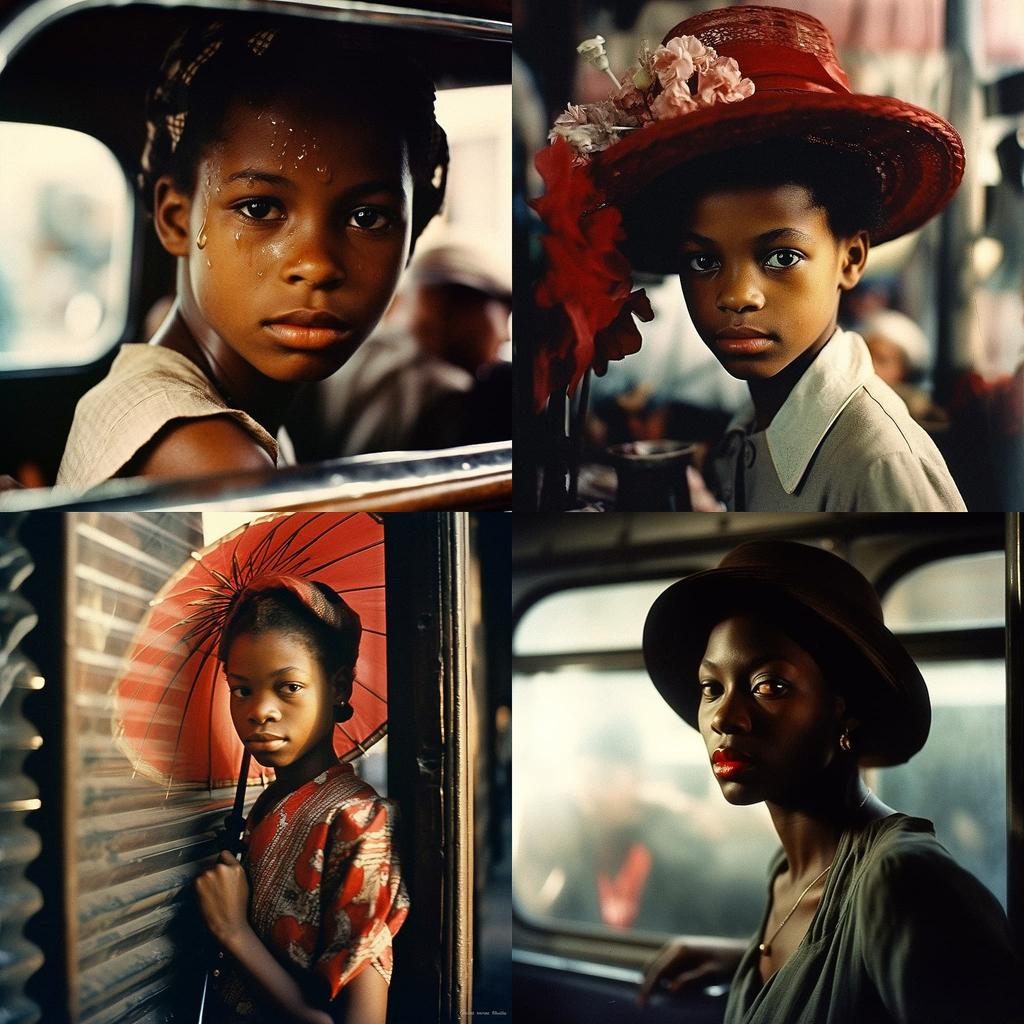 Gordon Parks style, Midjourney V5.1, render 1 of 4