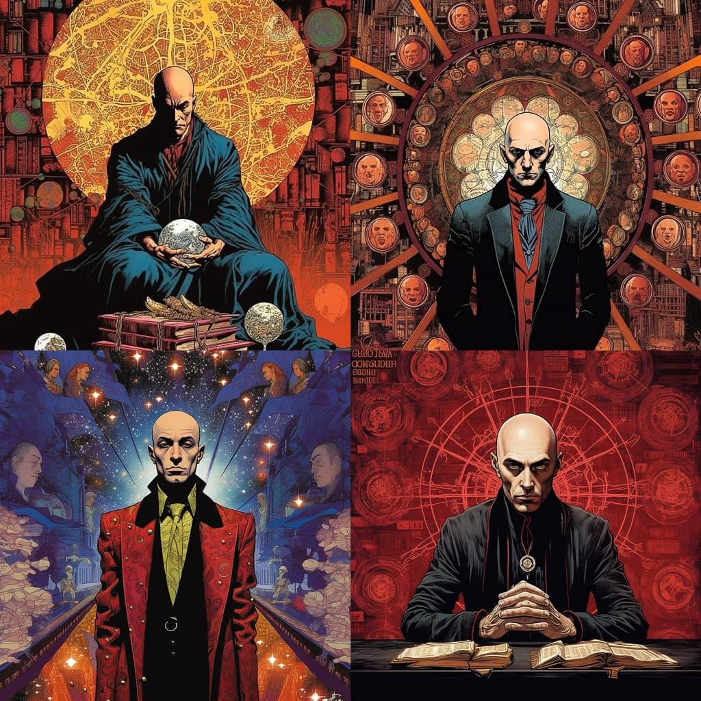Grant Morrison style, Midjourney V5.1, render 1 of 4