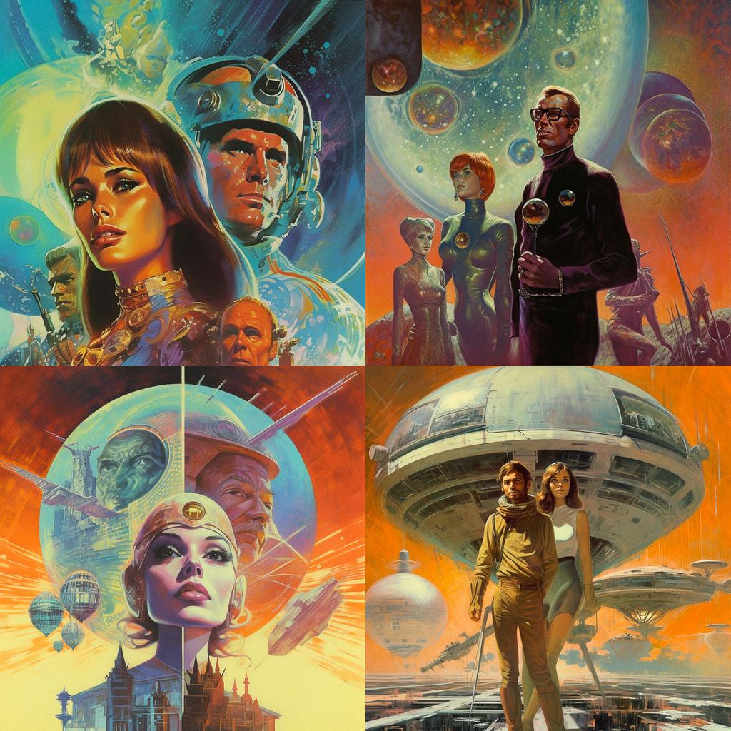 Gray Morrow style, Midjourney V5.1, render 1 of 4